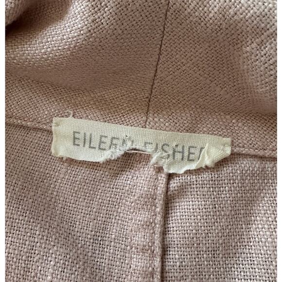 Eileen Fisher Open Front Linen Jacket Size XL Women’s Pink - Picture 3 of 7